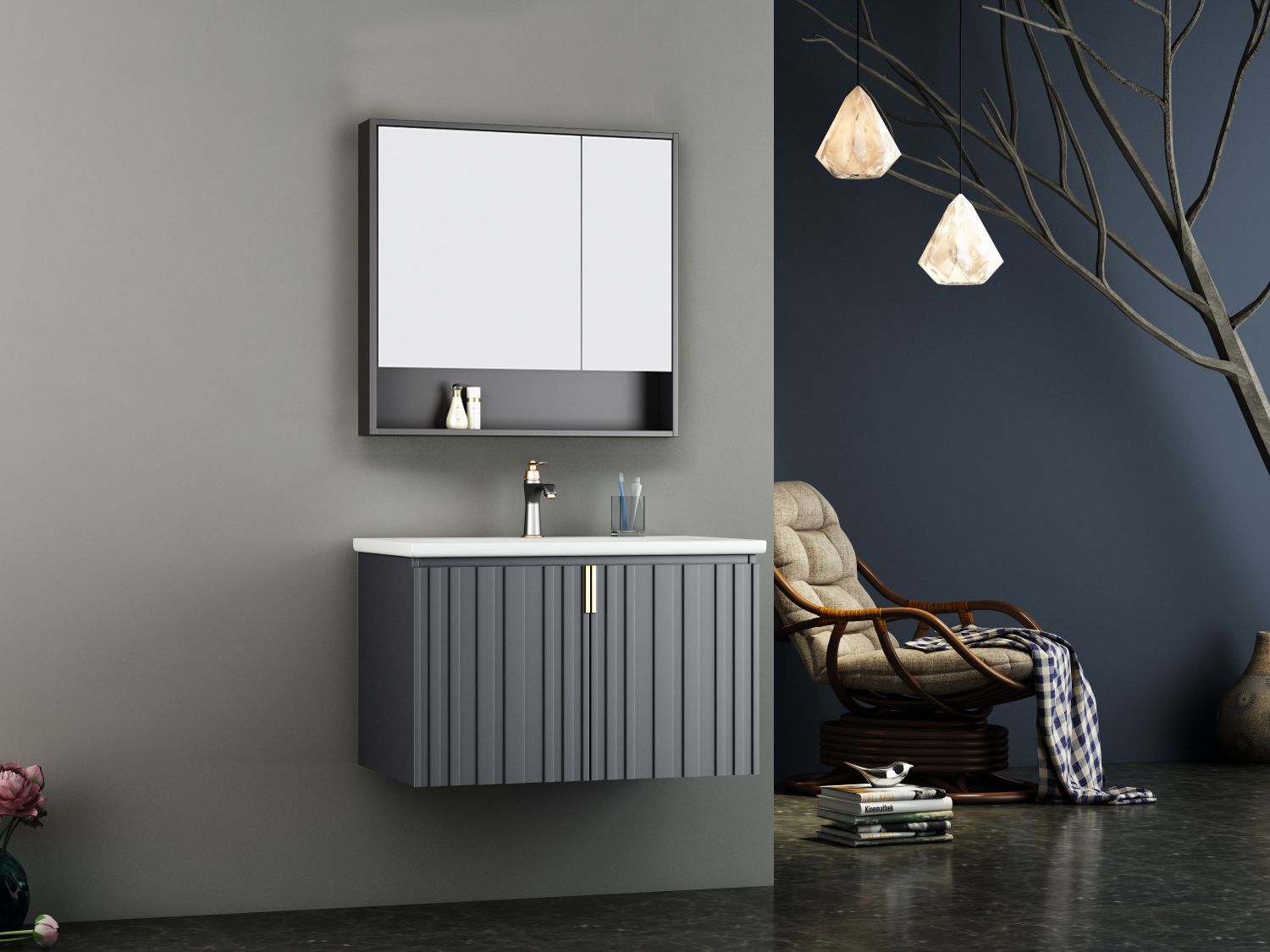 Bộ tủ Lavabo Demuler 006B
