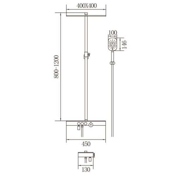 Sen tắm cây Demuhler TS108-F400 hiện đại