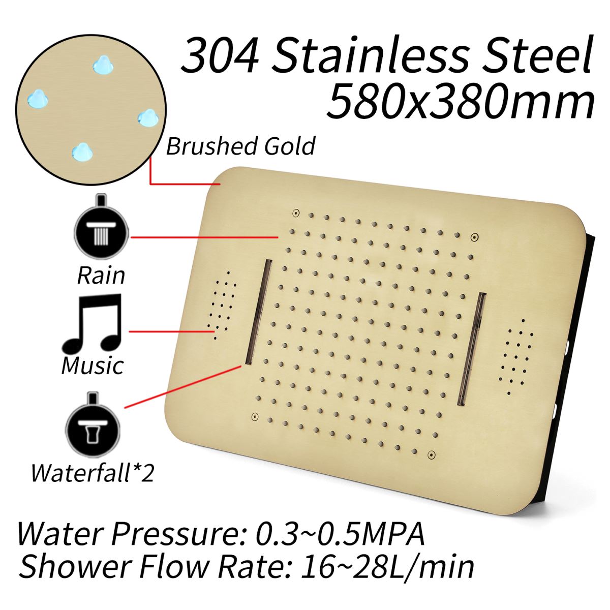 Sen tắm âm tường DeMuhler SH-HI05085C cao cấp