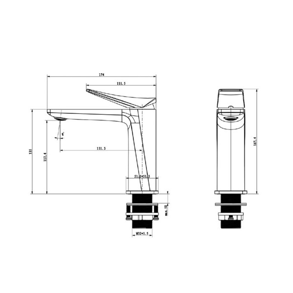 Vòi lavabo Demuhler 10166-GR giá tốt