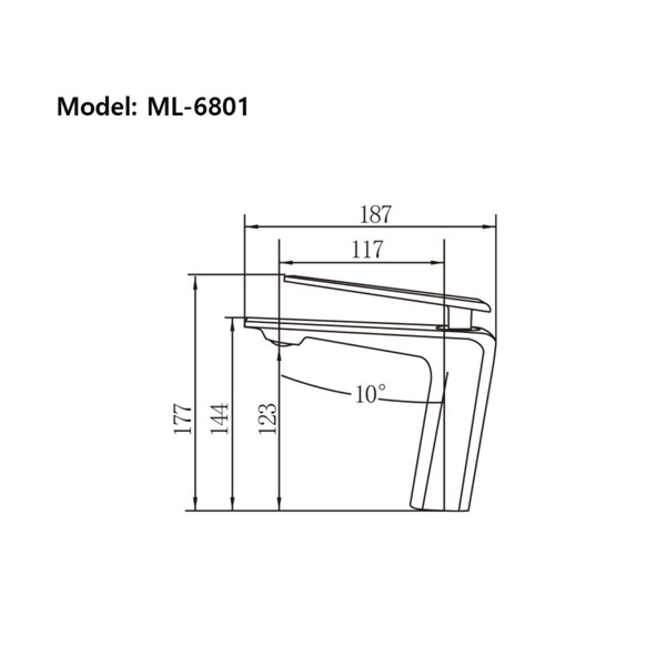 Vòi lavabo Demuhler ML-HY-6801-CR hiện đại