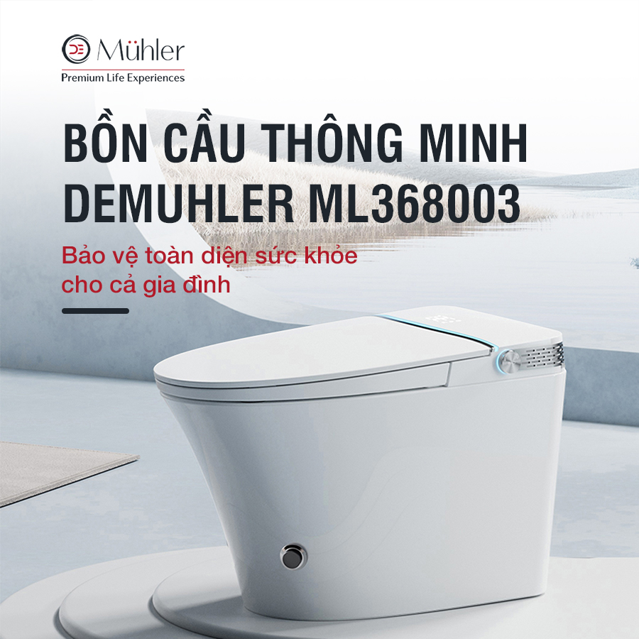 Bồn cầu DeMuhler ML368003 bảo vệ sức khỏe gia đình