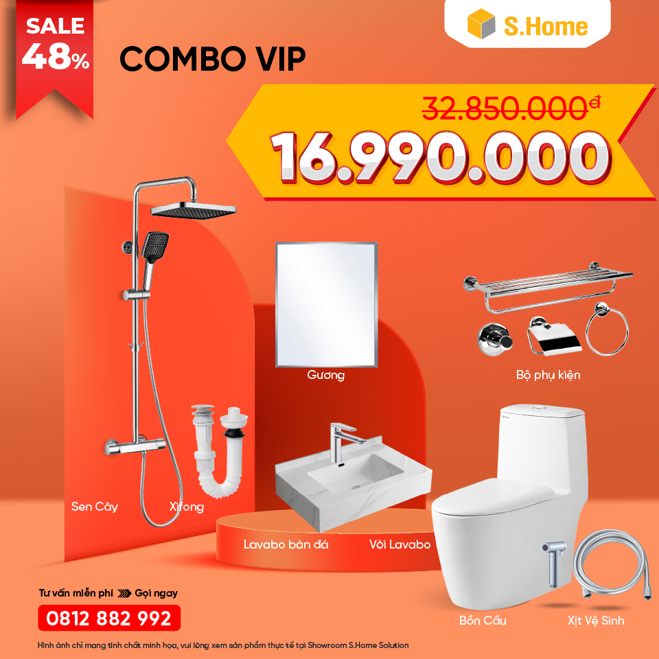 Combo Phòng Tắm Tiện Nghi 16990k