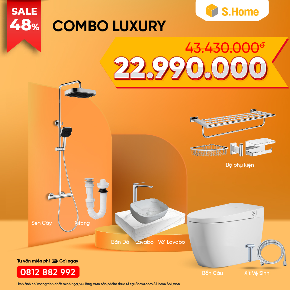 Combo Phòng tắm Thời Thượng 22990k