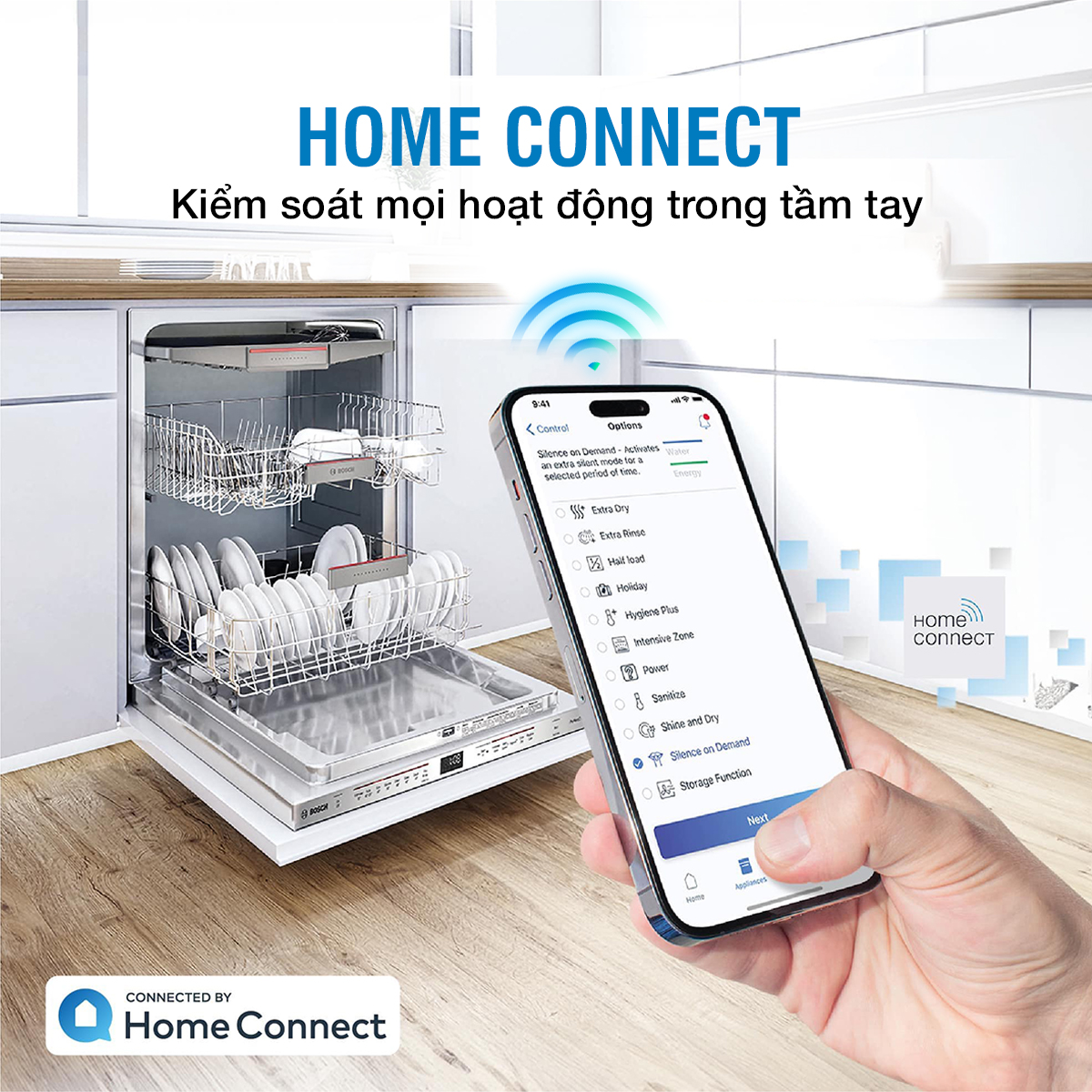 Máy rửa bát Bosch SMS6ZCI16E thông minh