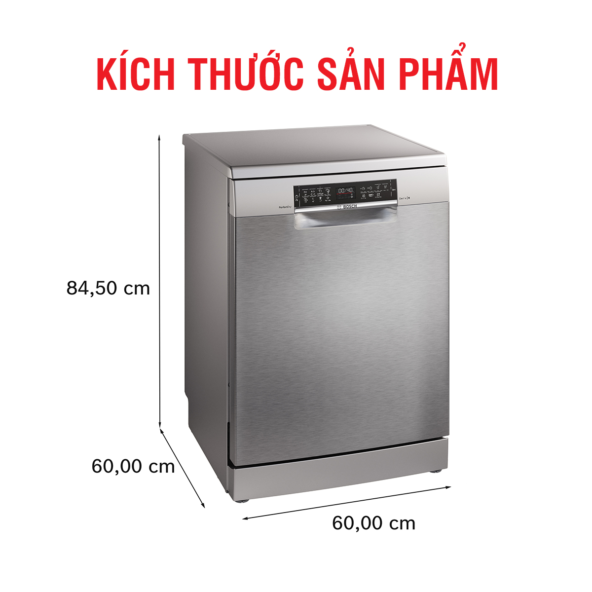 Kích thước máy rửa bát Bosch SMS6ZCI16E