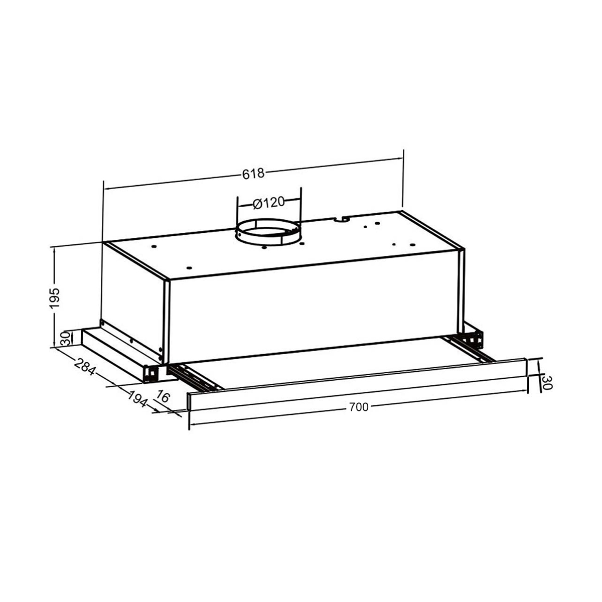 Hút mùi âm tủ EUROSUN EH-70AF85S bền đẹp