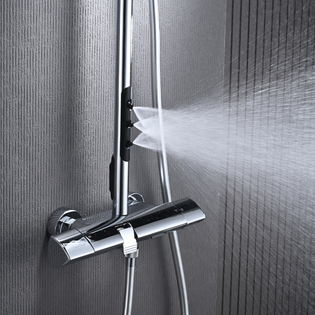 Sen cây nhiệt độ ThermoSafe Shower System DeMuhler ML513205C tiện nghi