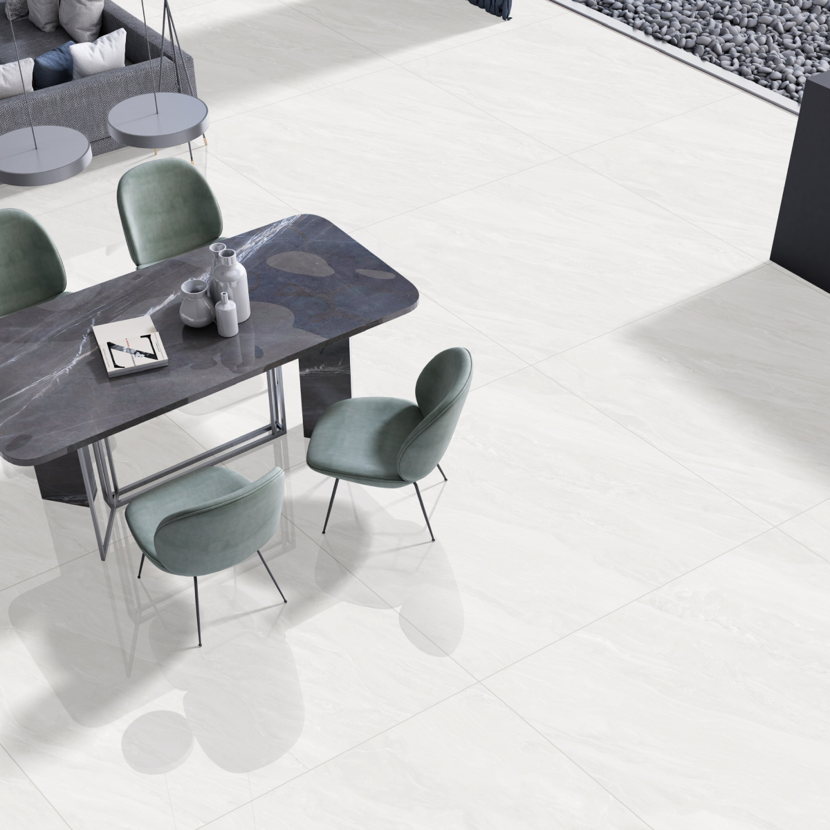 Gạch ốp lát Libon Atlas Pearl, Glossy, 100x100 bền đẹp