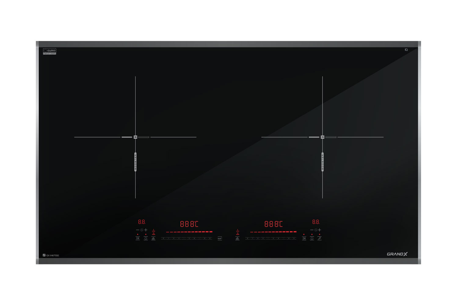 Bếp từ GRANDX GXIH675SE, 2 vùng nấu Series 6