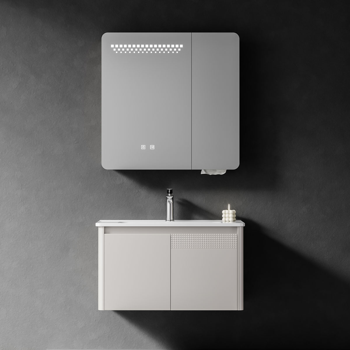 Tủ lavabo kèm tủ gương DeMuhler ML276313-80