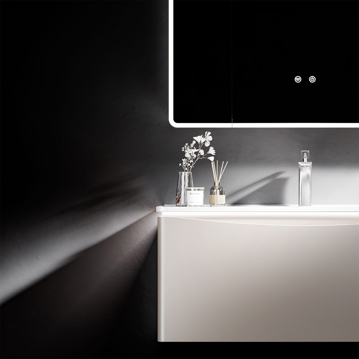 Tủ lavabo kèm tủ gương DeMuhler ML276323-80 hiện đại