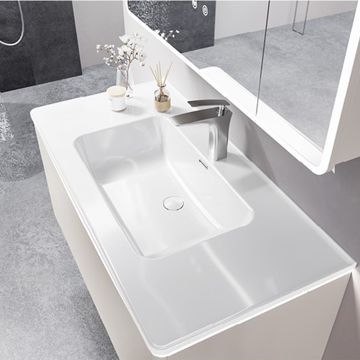 Tủ lavabo kèm tủ gương DeMuhler ML276323-80 giá tốt