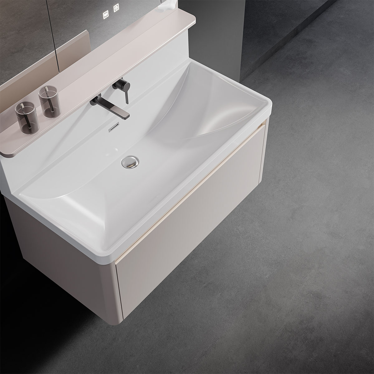Tủ lavabo kèm tủ gương DeMuhler KANSO Series ML276326-80 cao cấp