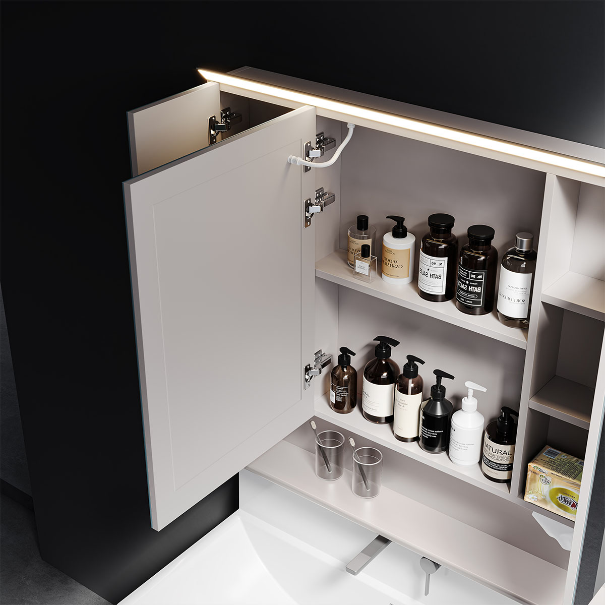 Tủ lavabo kèm tủ gương DeMuhler KANSO Series ML276326-80 chính hãng