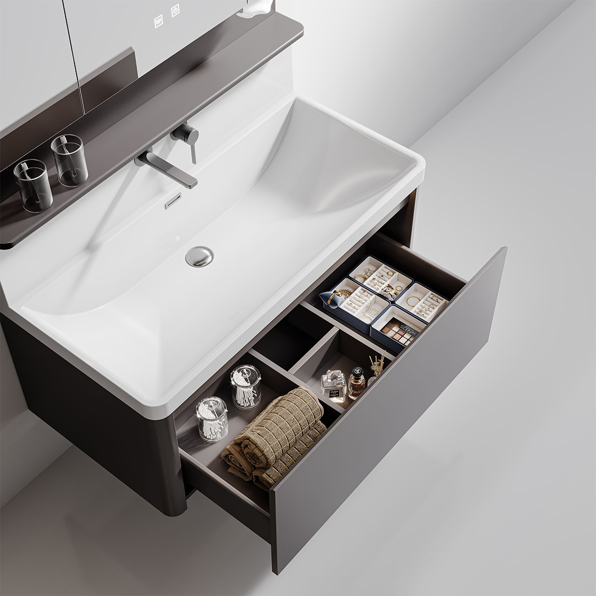 Tủ lavabo kèm tủ gương DeMuhler KANSO Series ML276327-100 giá tốt