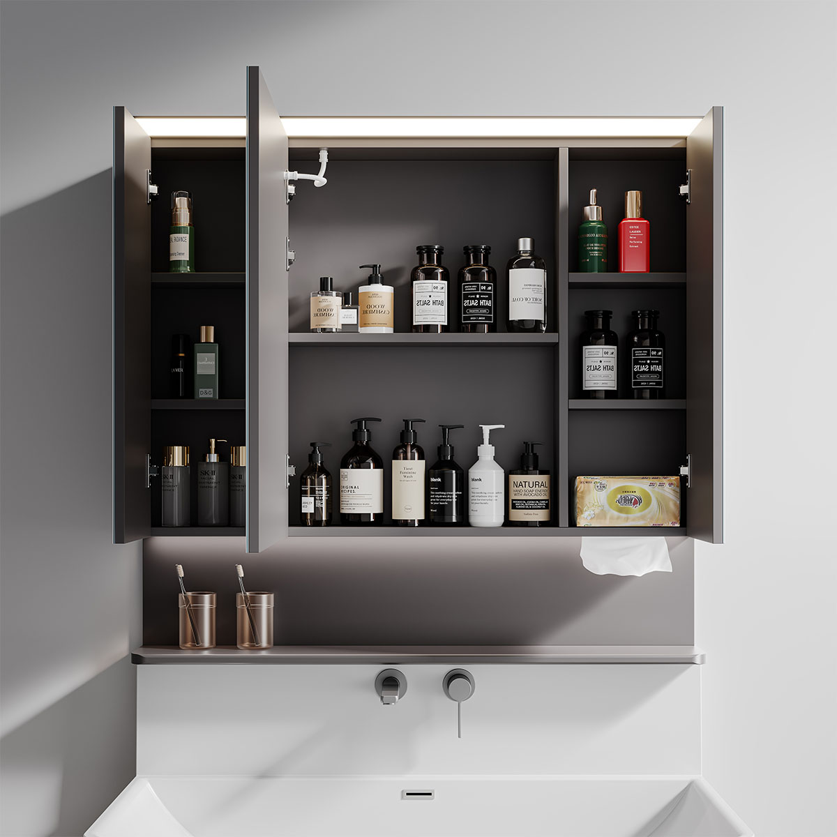 Tủ lavabo kèm tủ gương DeMuhler KANSO Series ML276327-100 bền đẹp