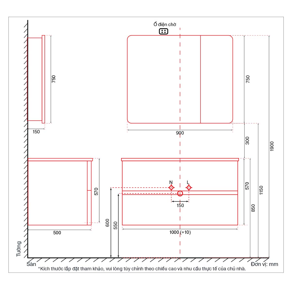 Tủ Lavabo DeMuhler ML276330-100 giá tốt