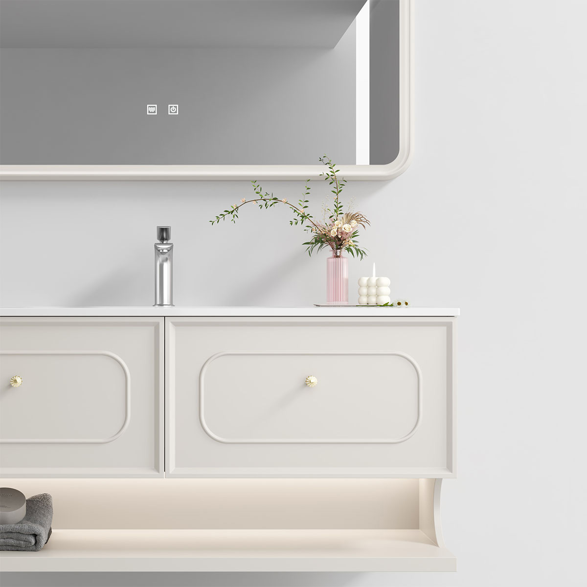Tủ lavabo kèm tủ gương DeMuhler ML278312-120 giá tốt