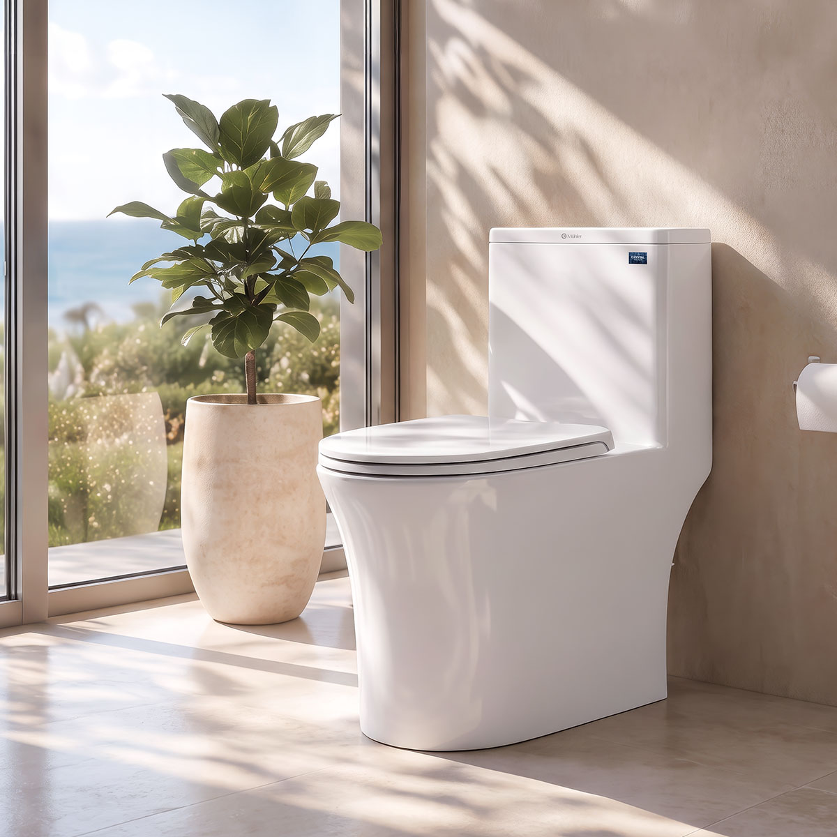 Bồn cầu đặt sàn một khối Demuhler ML366308 tiện nghi