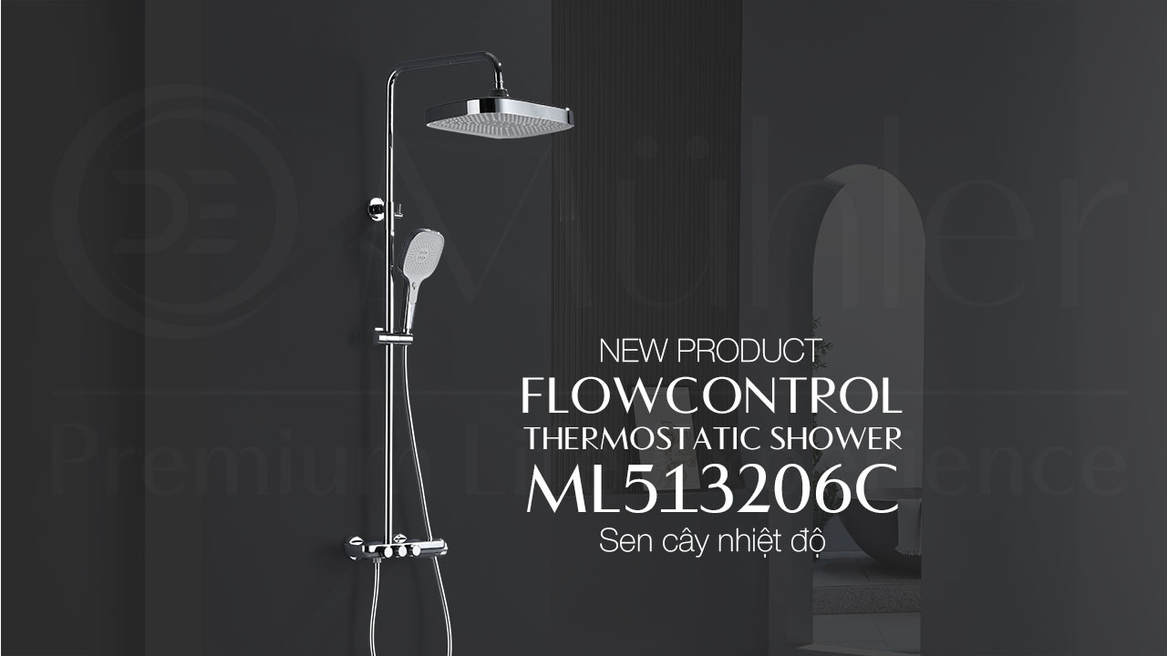 Sen cây nhiệt độ FlowControl Thermostatic Shower DeMuhler ML513206C