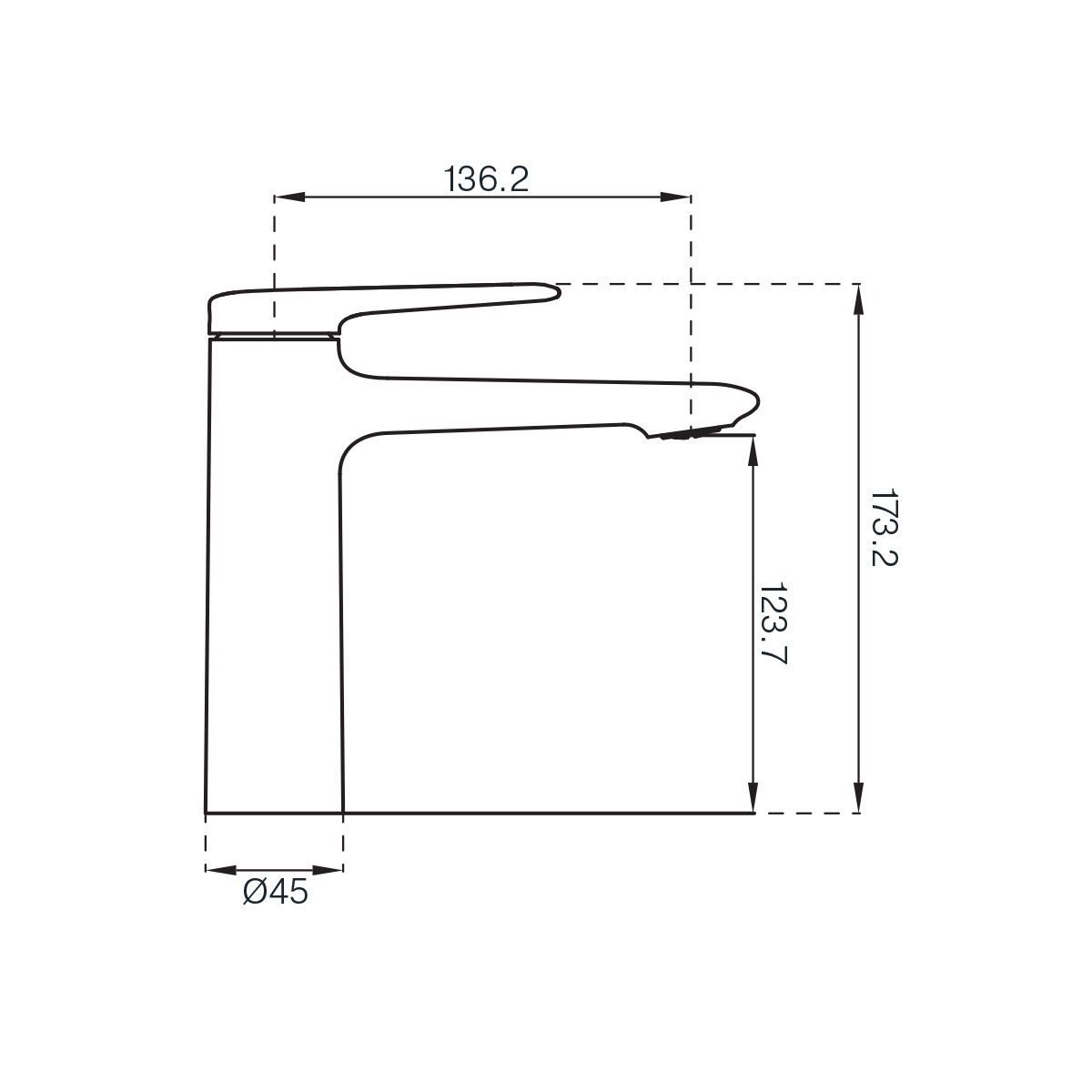 Vòi lavabo DeMuhler ML611213QH hiện đại