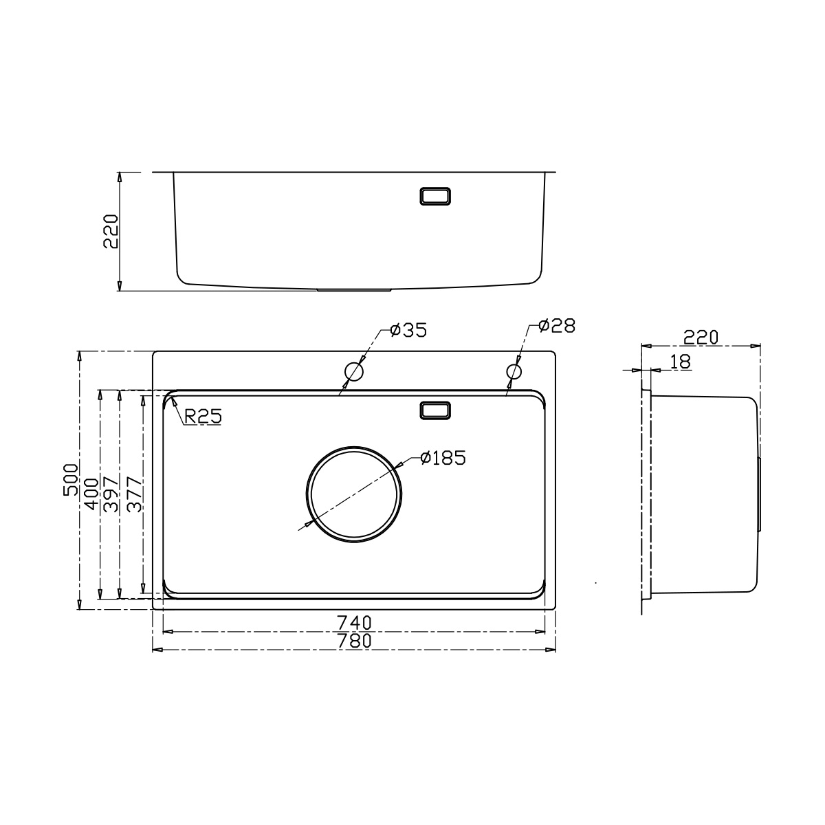 Chậu rửa bát đa năng DeMuhler NEO Series ML977850 chất lượng
