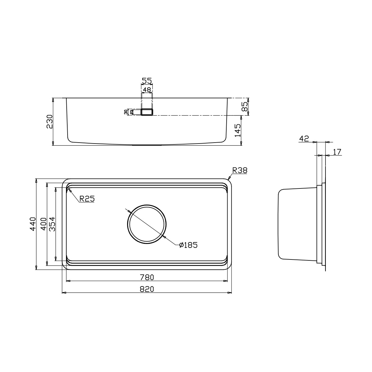 Chậu rửa bát đa năng DeMuhler NEO Series ML978244 chất lượng