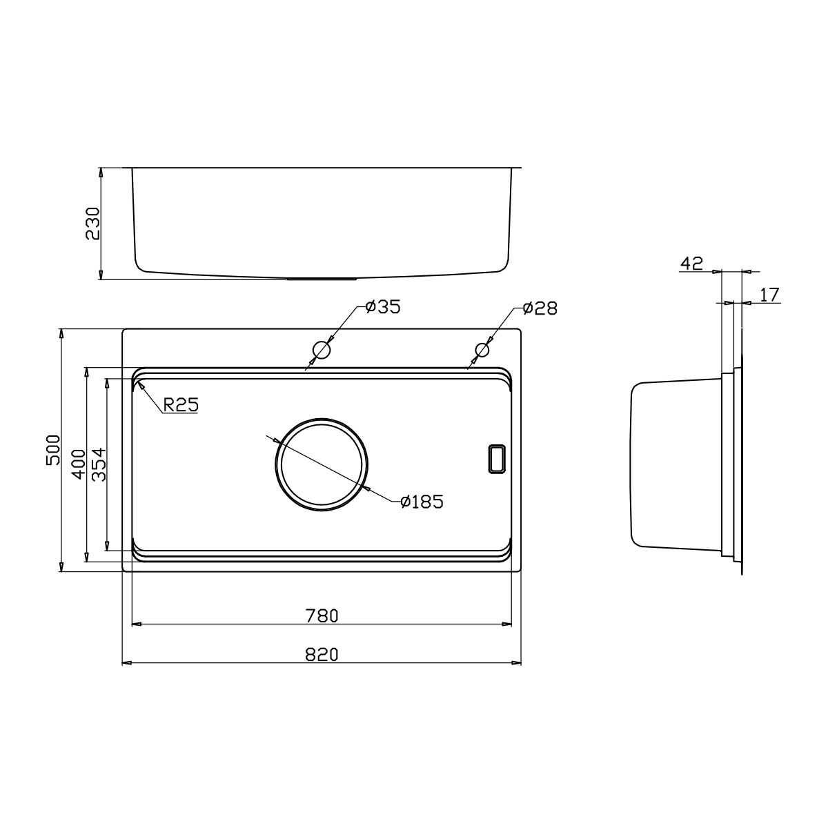 Chậu rửa bát đa năng DeMuhler NEO Series ML978250 tiện nghi
