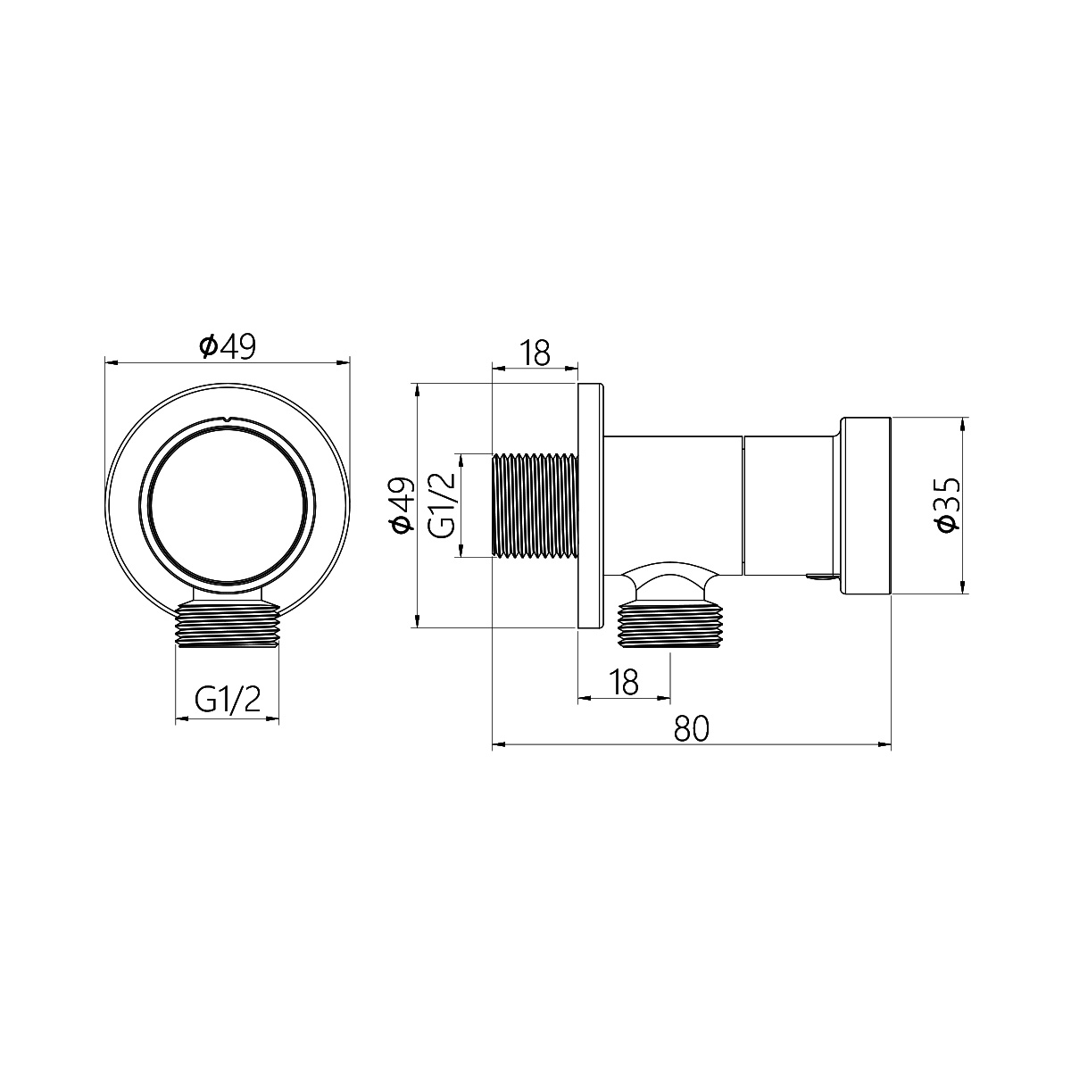 Vòi xịt vệ sinh DeMuhler MLA111004C hiện đại