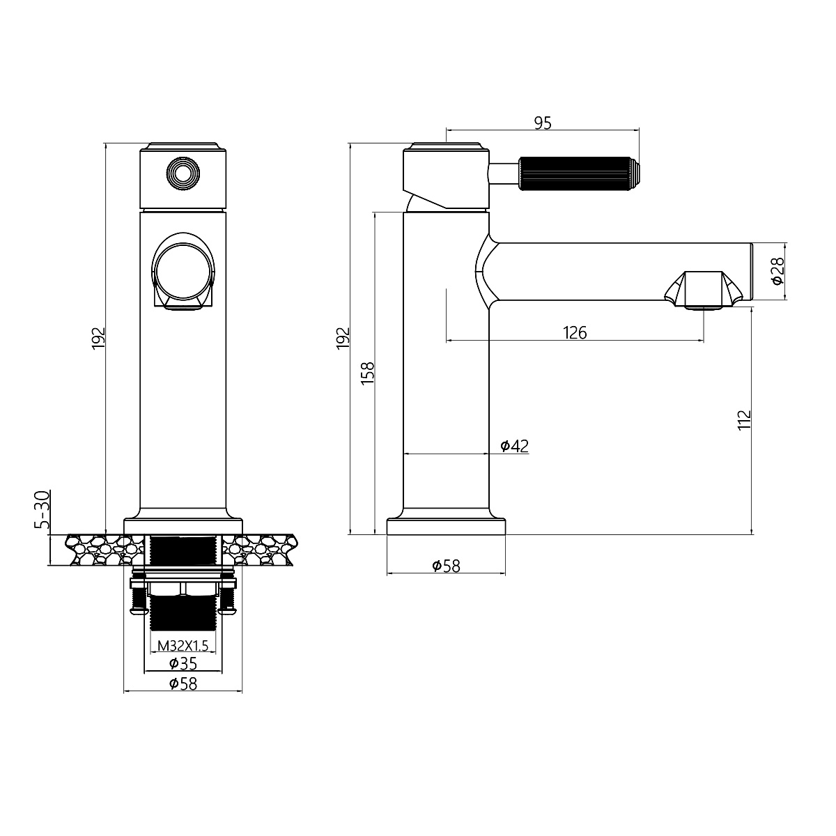 Vòi lavabo DeMuhler MLA611205BRG cao cấp