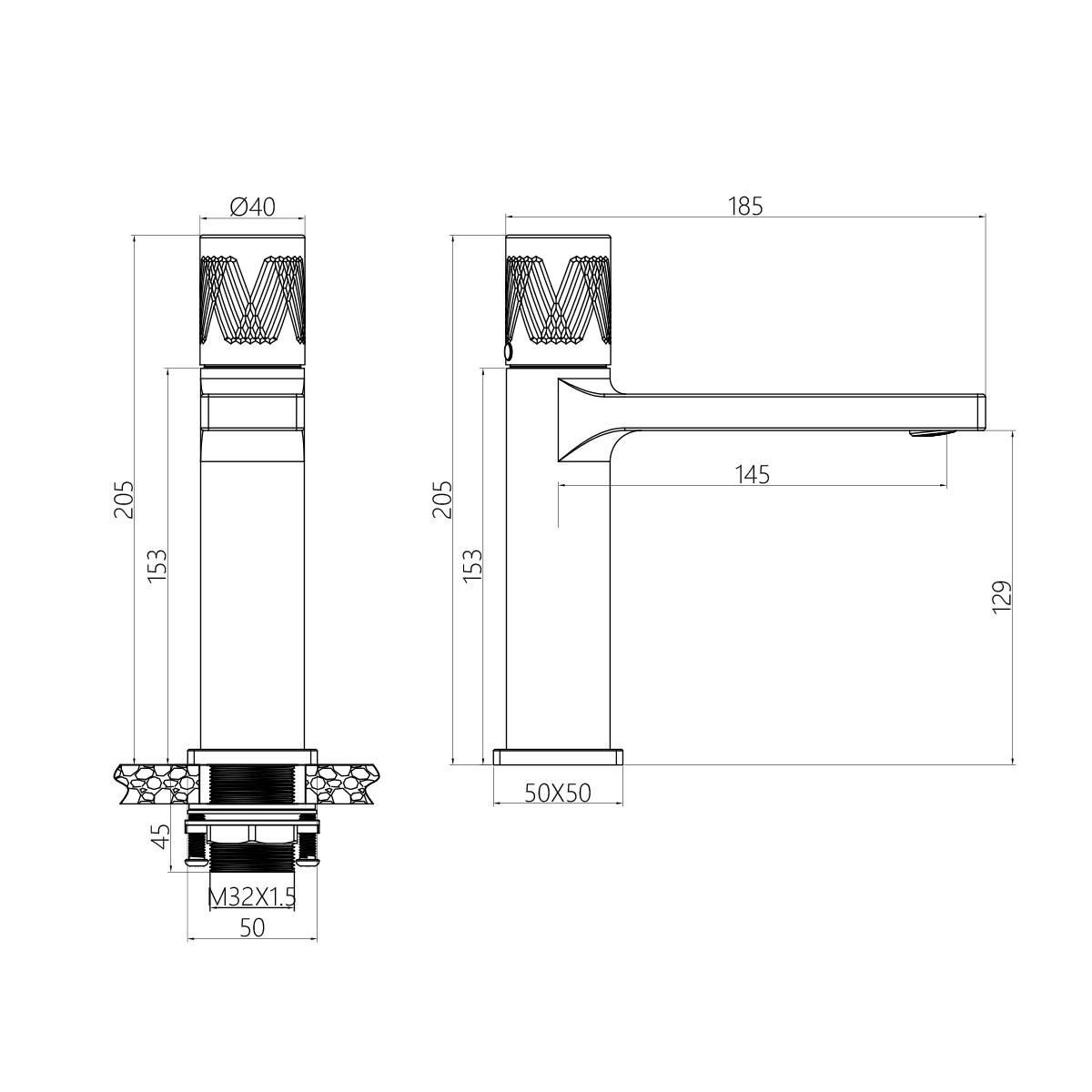 Vòi lavabo DeMuhler MLA611206C cao cấp
