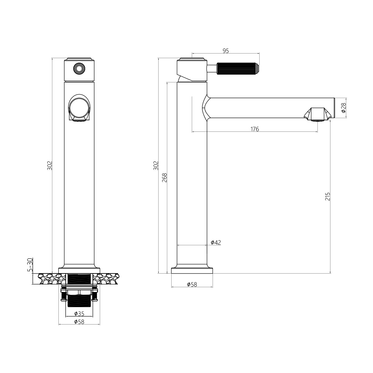 Vòi Lavabo DeMuhler MLA613205BRG bền đẹp
