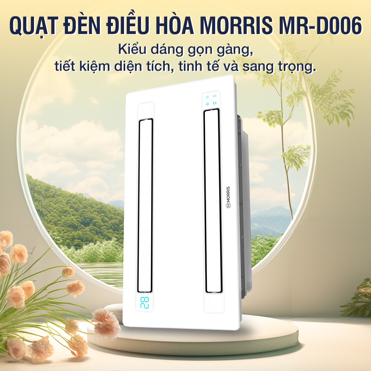 Quạt Đèn Điều Hoà Phòng Tắm MR-D006 giá tốt