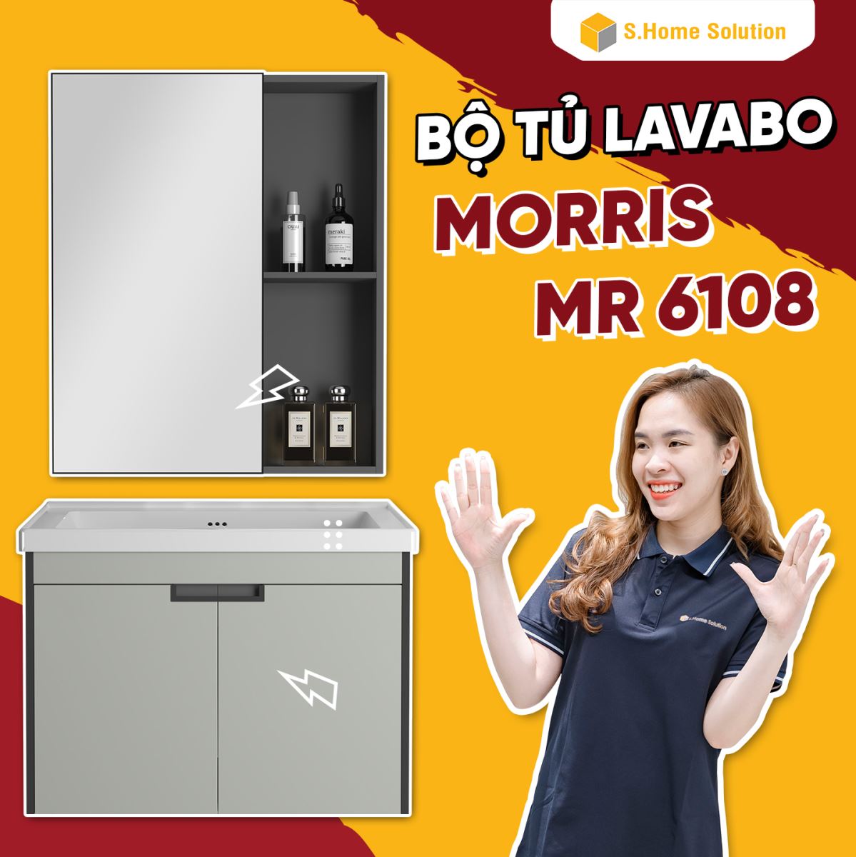 Bộ tủ Lavabo MR6108-80