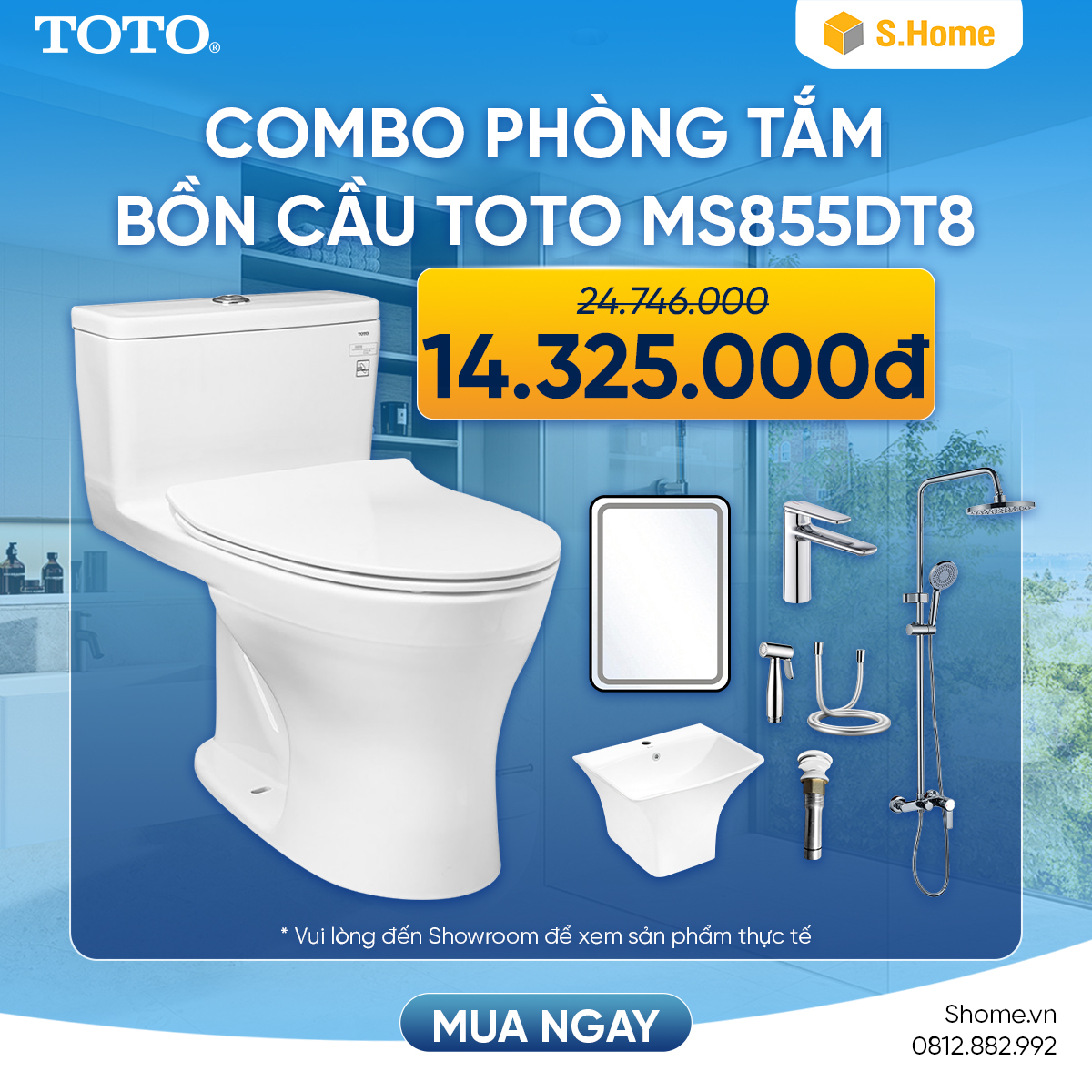 Combo Phòng Tắm TOTO 3.990k