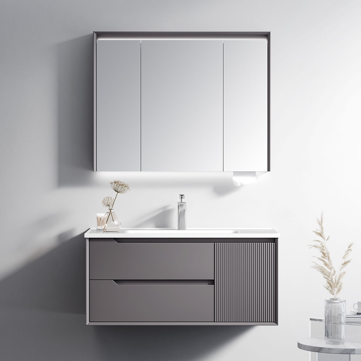 Tủ lavabo kèm tủ gương DeMuhler ML276318-120