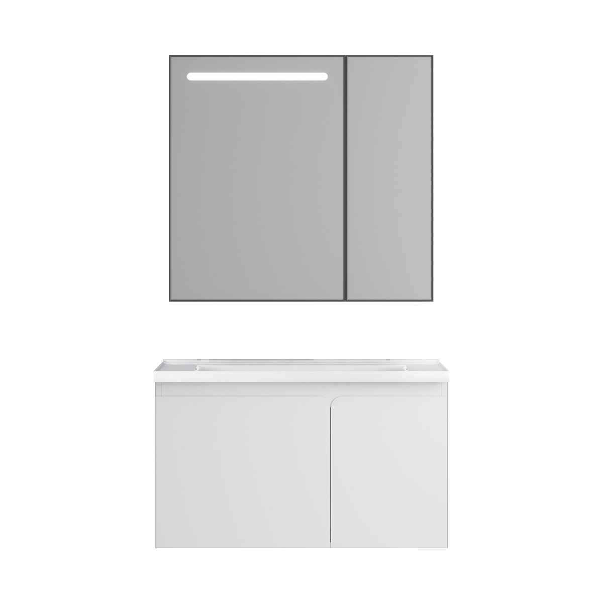 Tủ lavabo kèm tủ gương MORRIS MR251608-80