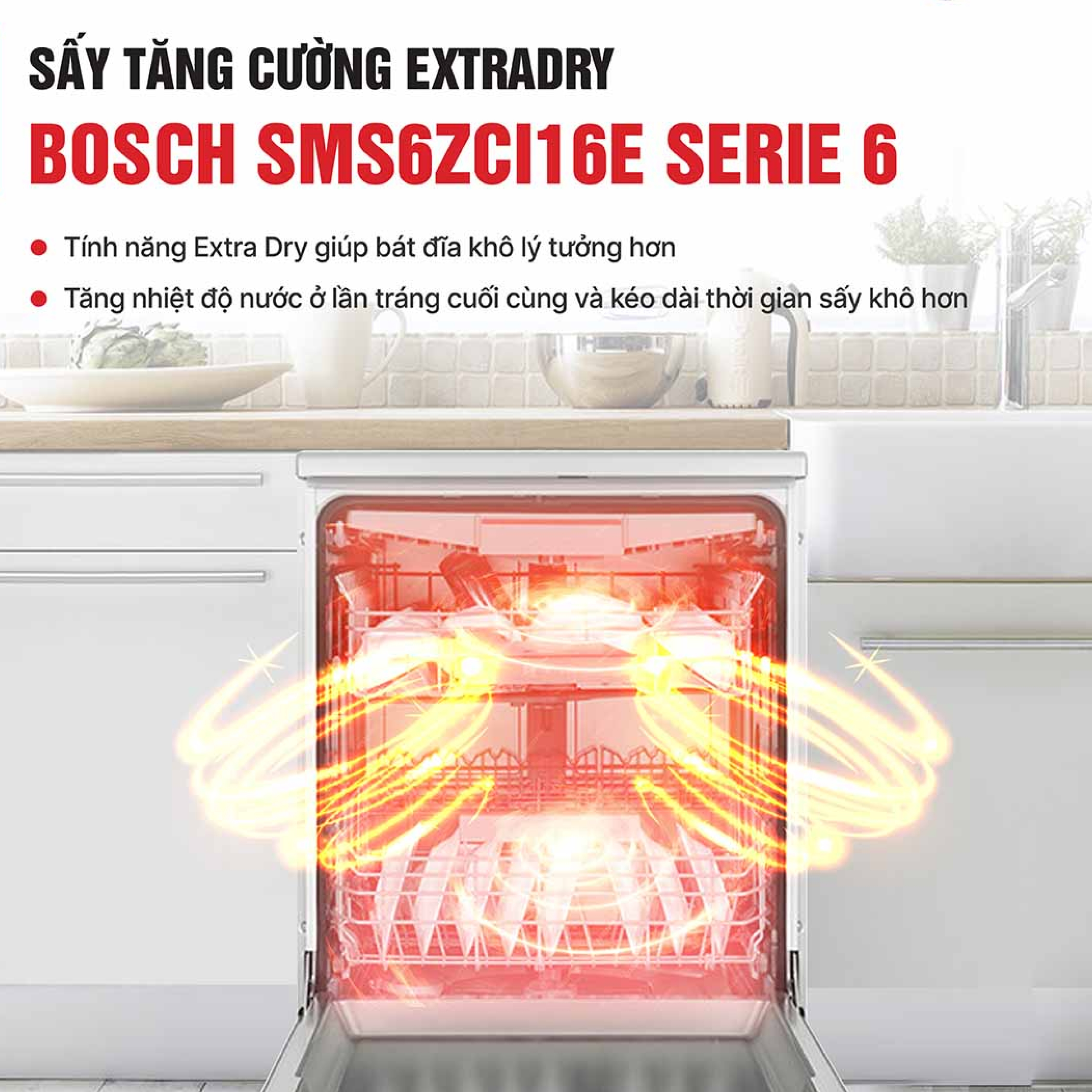 Máy rửa bát độc lập BOSCH EUG.SMS6ZCI16E, serie 6 cao cấp
