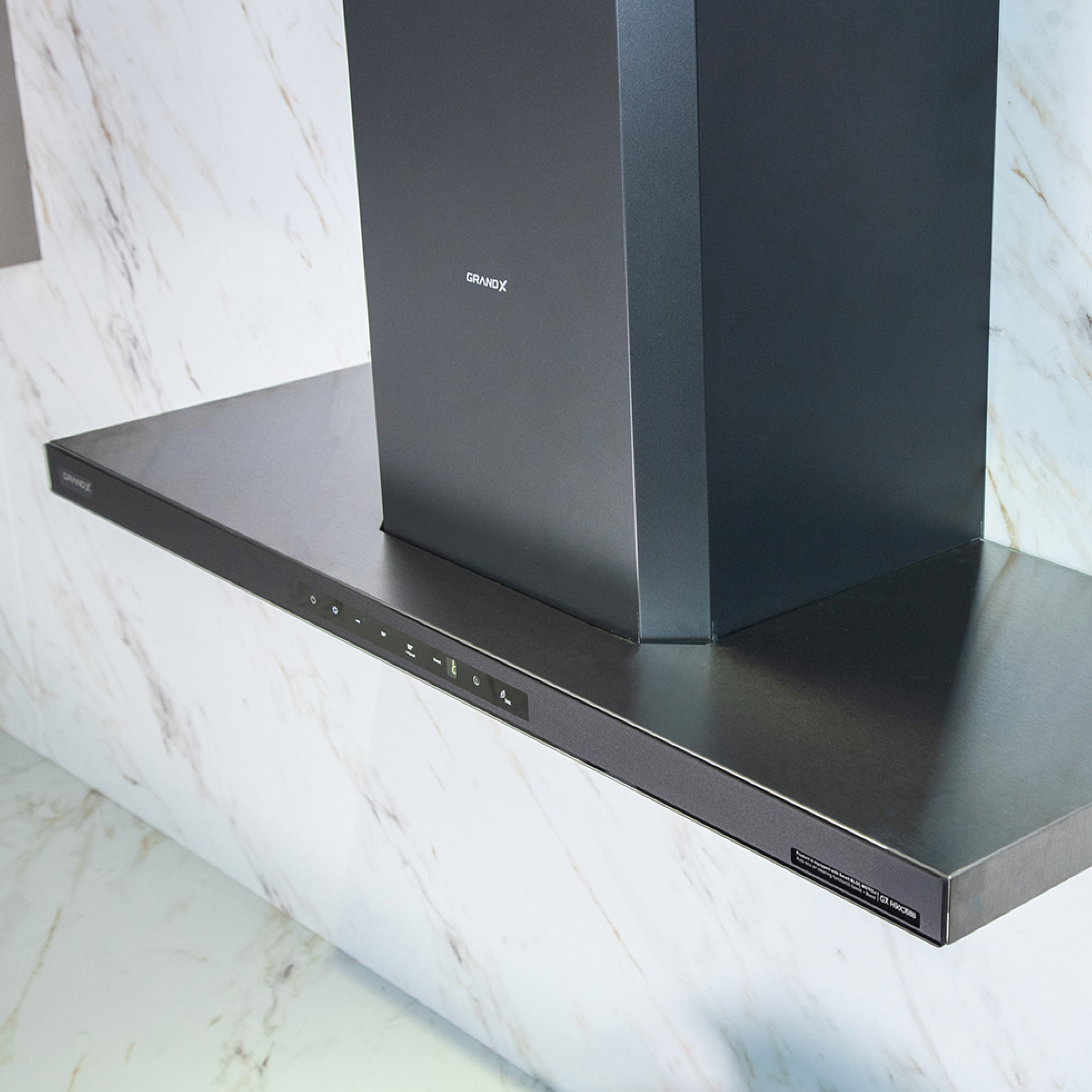Hút mùi áp tường chữ T GRANDX GX H90C68B chính hãng