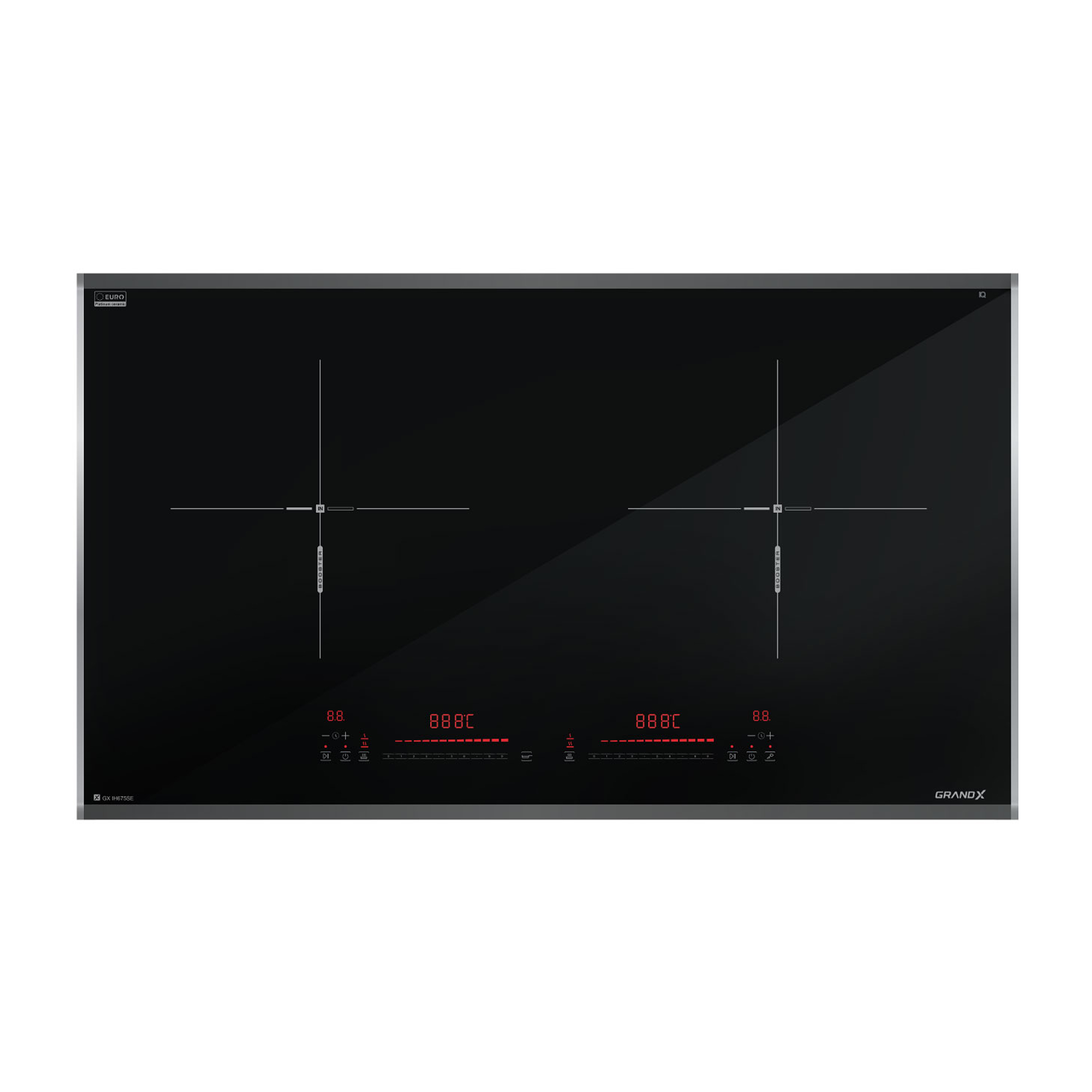 Bếp từ GRANDX GXIH682SE, 2 vùng nấu Series 6