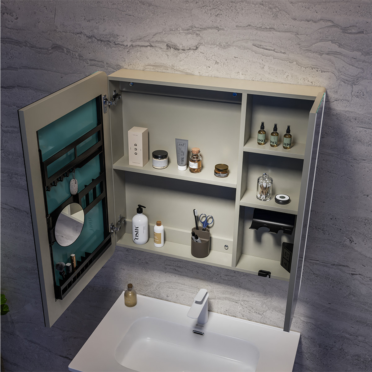 Tủ Lavabo kèm tủ gương DeMuhler ML276308-80