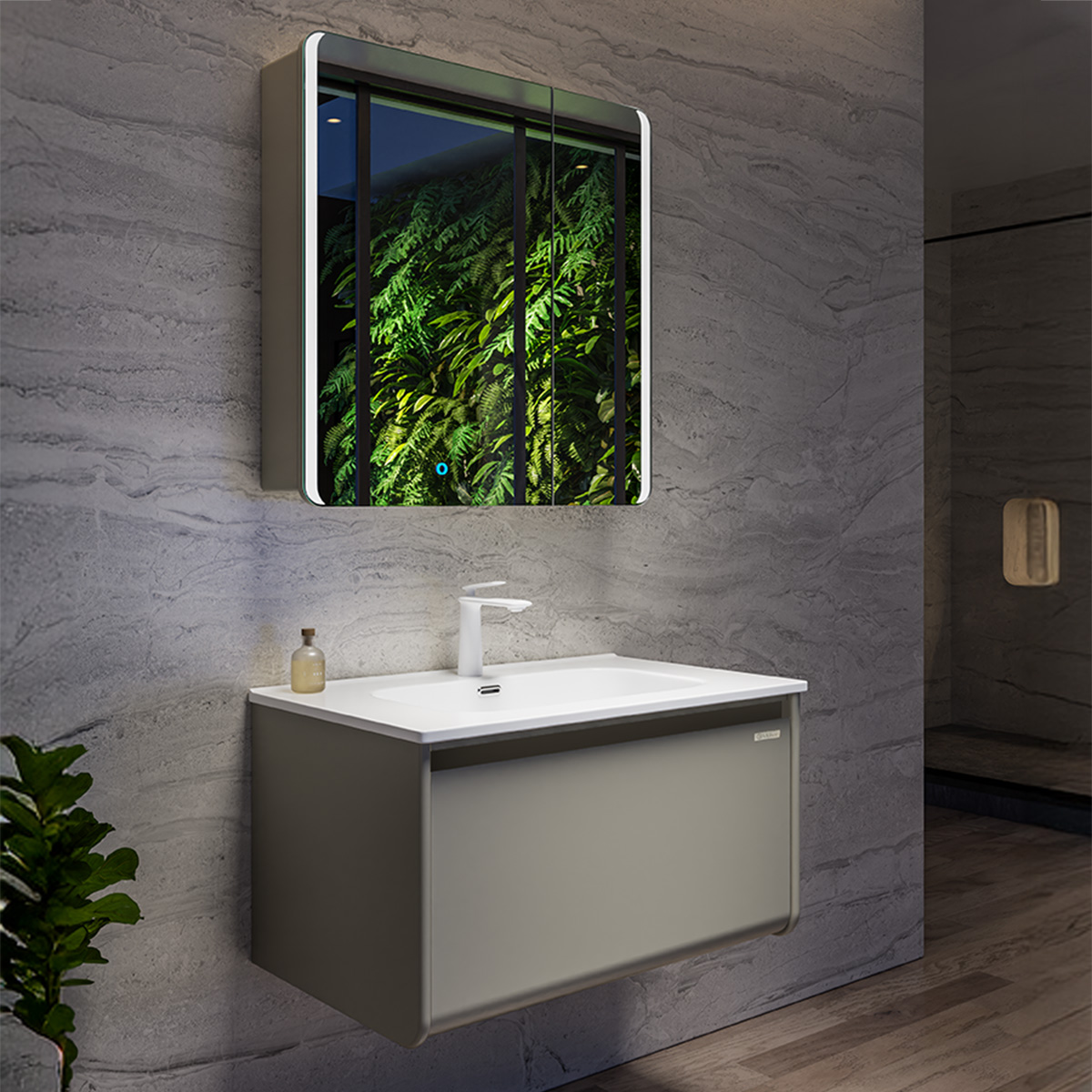 Tủ Lavabo kèm tủ gương DeMuhler ML276308-80