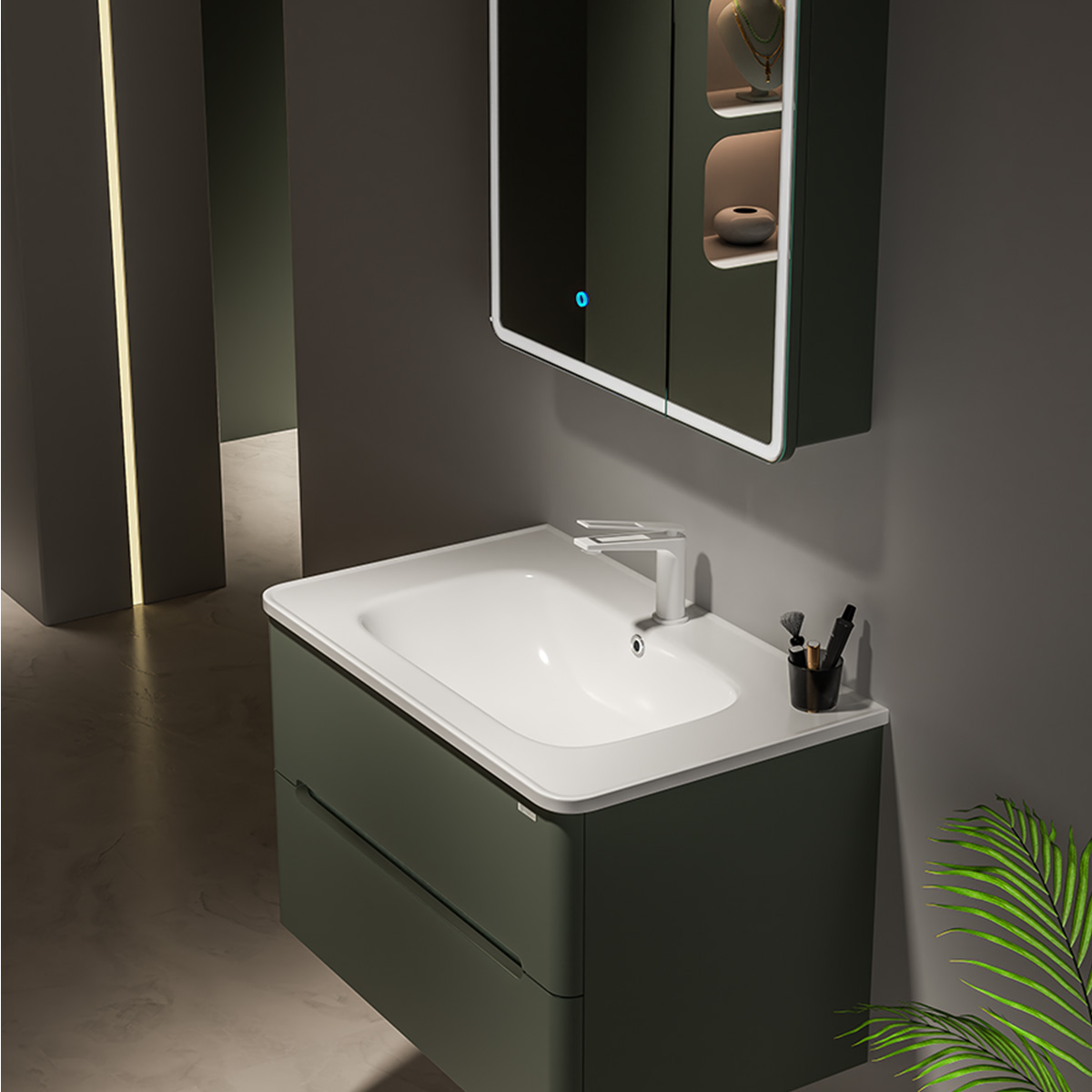 Tủ Lavabo kèm tủ gương DeMuhler ML276309-80