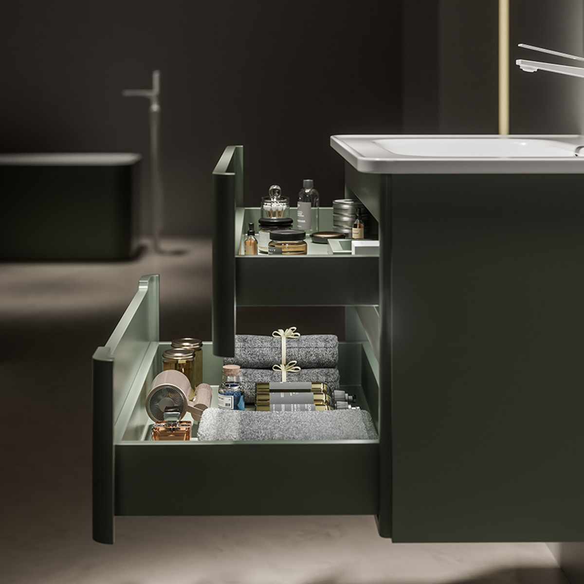 Tủ Lavabo kèm tủ gương DeMuhler ML276309-80