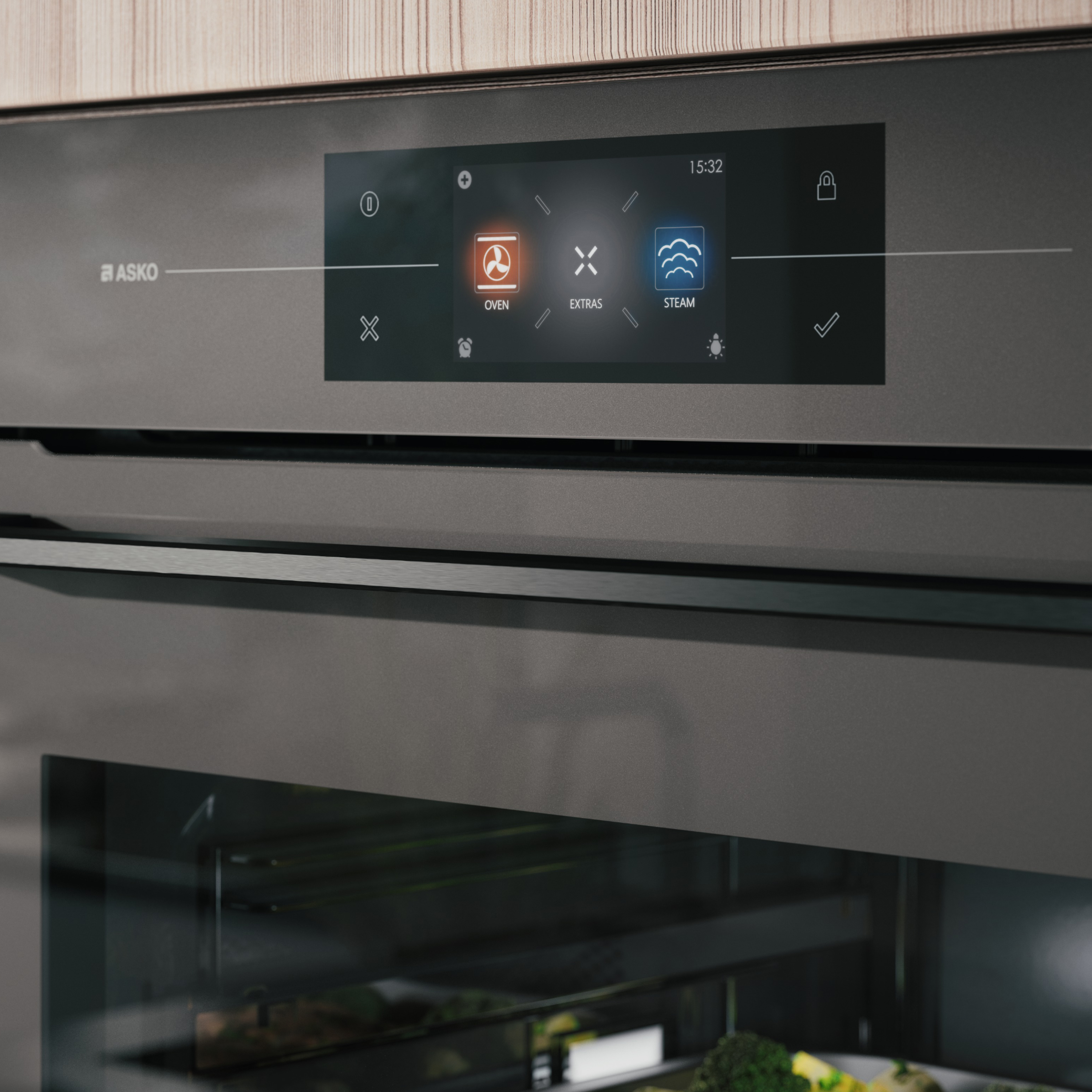 Lò nướng Asko OCS8678GG tích hợp hấp chất lượng