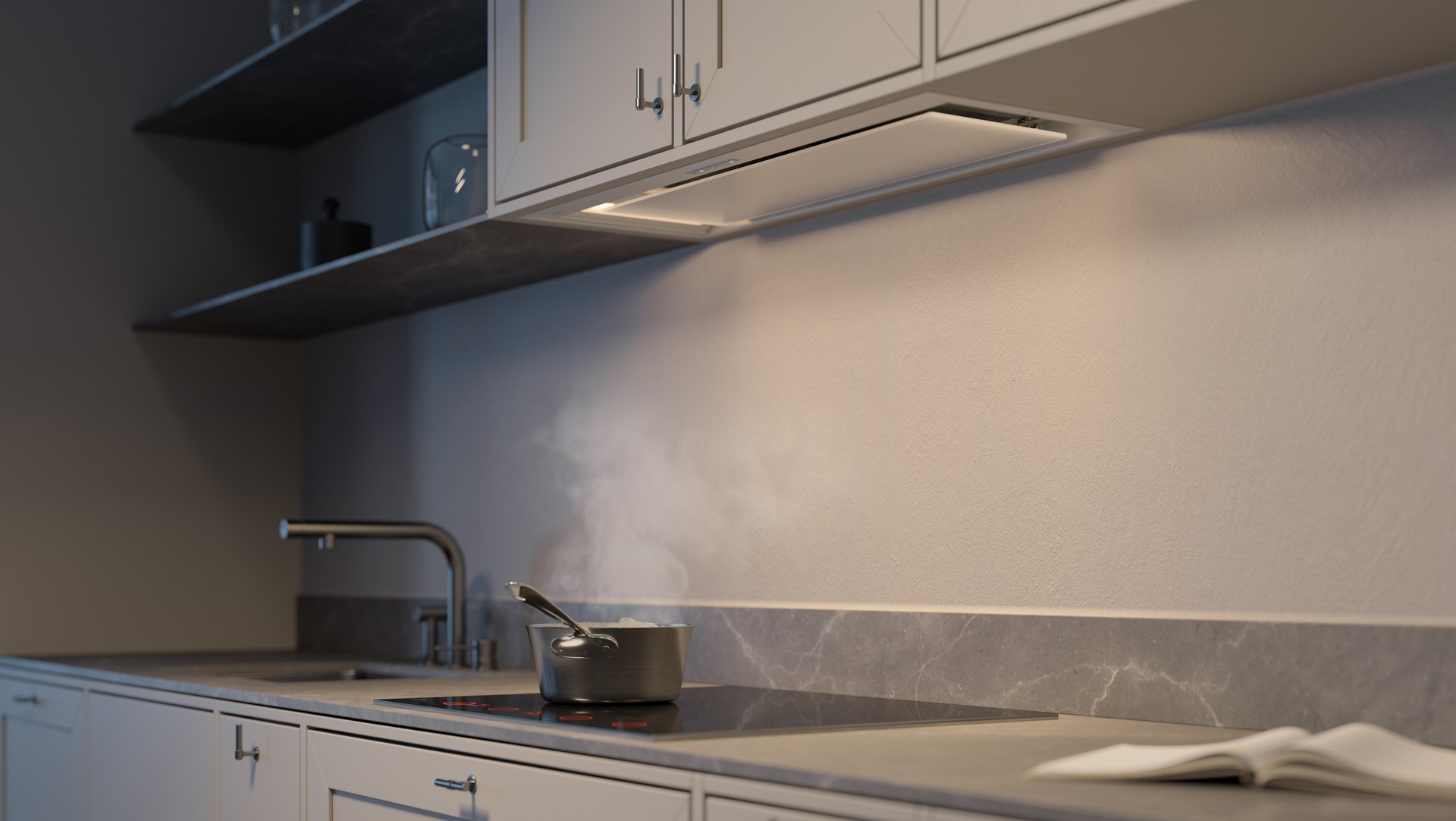 Máy hút mùi treo tường CBB862W hiện đại