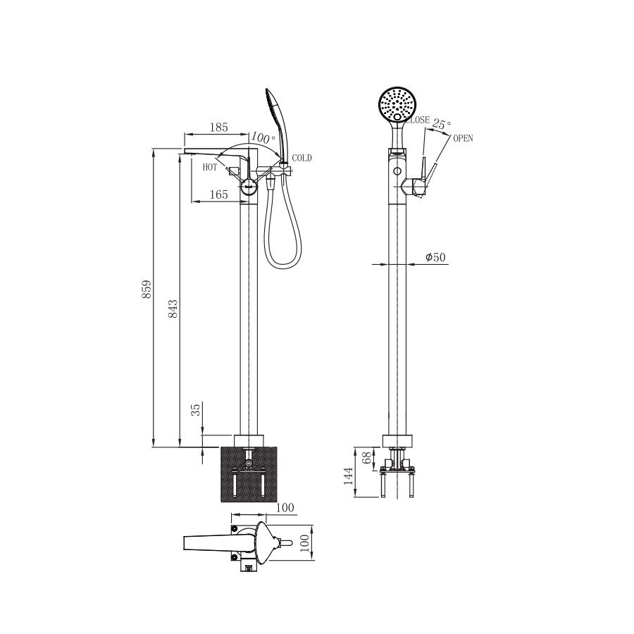 Sen bồn tắm Innoci NF60102C-2