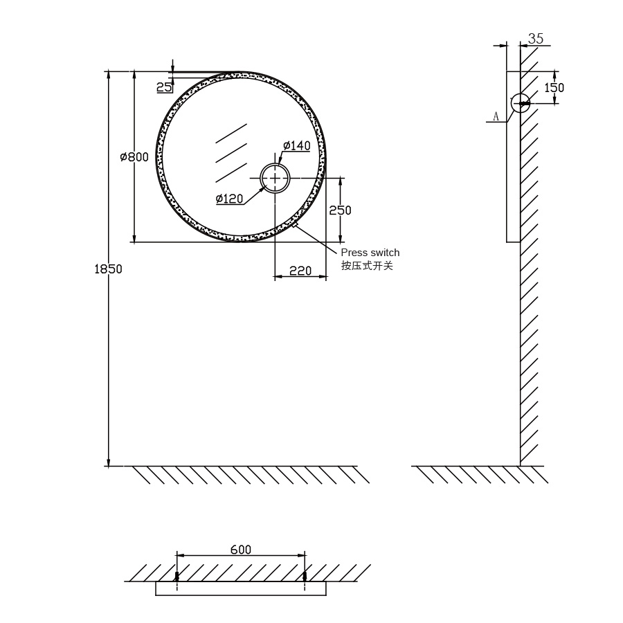 Gương led Innoci NM18006N-LM