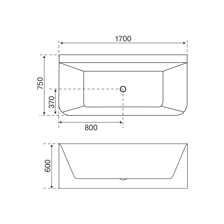 Bồn tắm DeMuhler ML661-17W-SM hiện đại